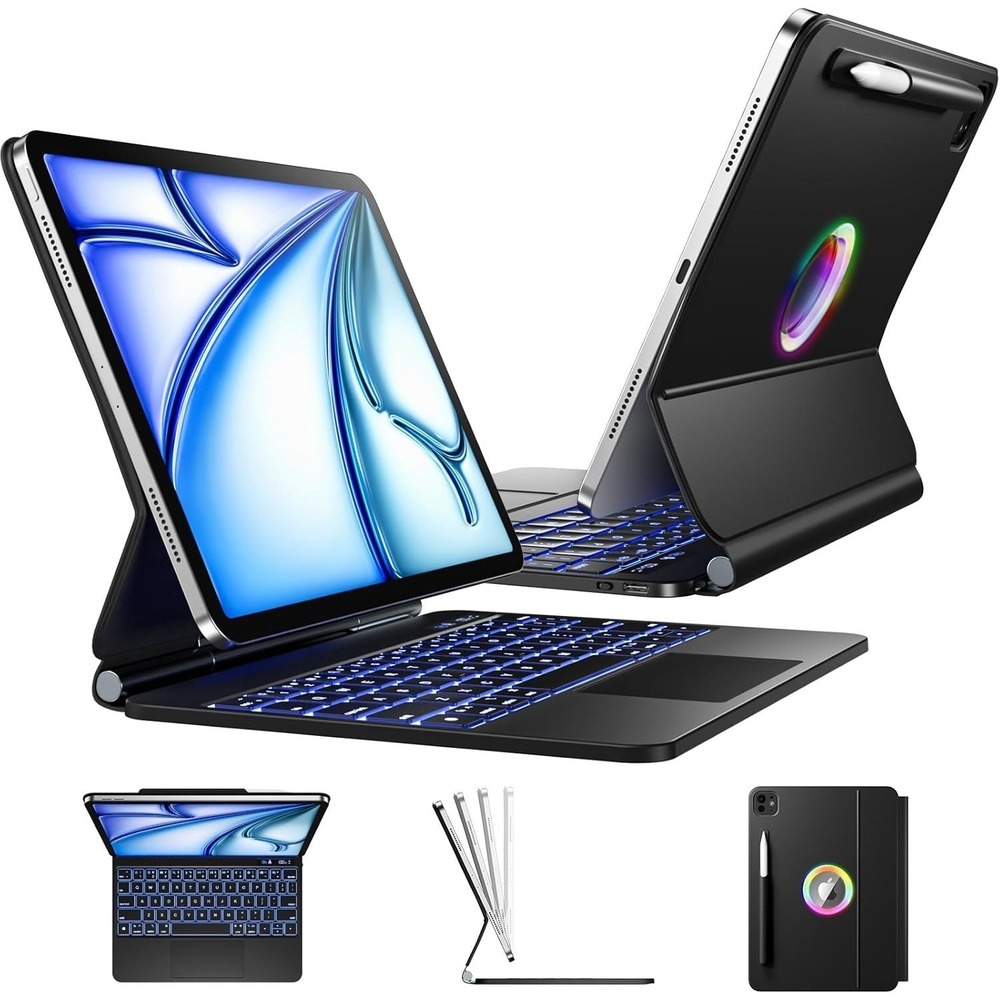 iPad Air‎ 11 10.9 Pro 11 Keyboard Case with Trackpad Backlit Wenlaty